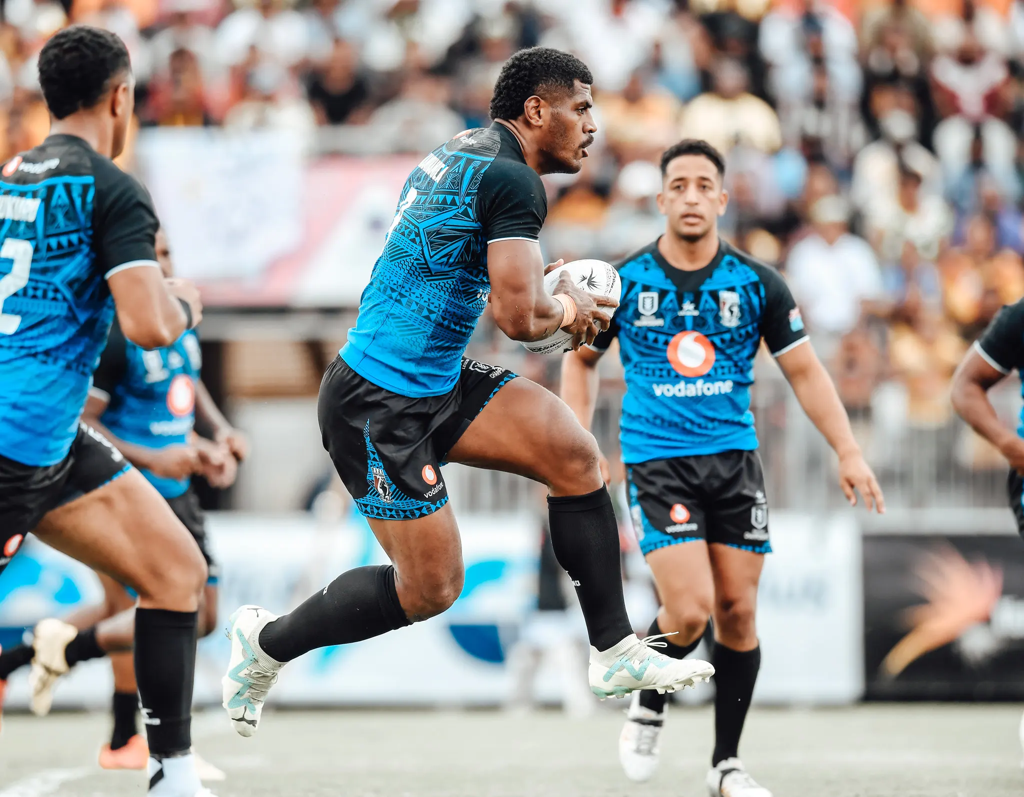 Fiji Bati Athletes Wearing Team Uniforms