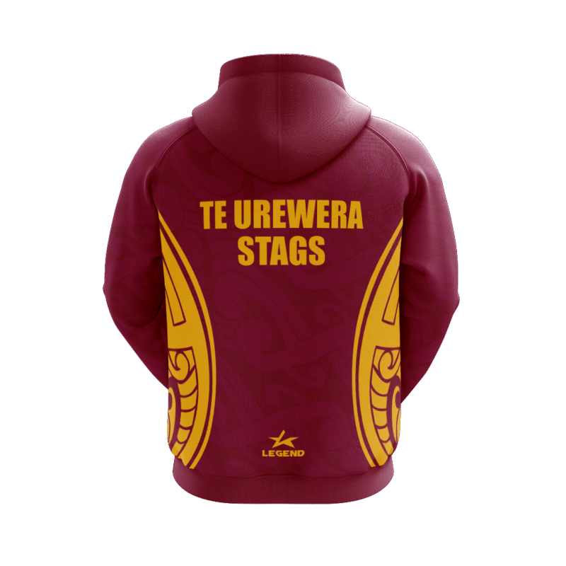 Te Urewera Stags - USA7-035 - Youth Pullover Hoodie (Yellow Sides) - Image 2