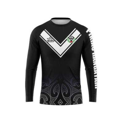 Pikiao Warriors Rugby League - ZIP007-EV8-35 - Adult Crew Neck Jumper (Black)