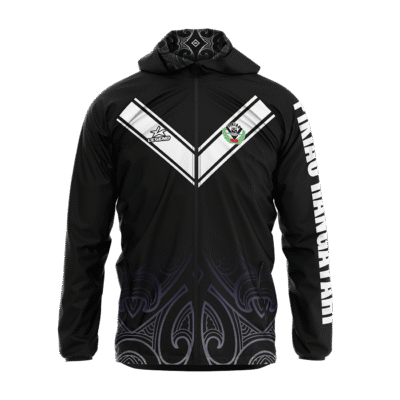 Pikiao Warriors Rugby League - EV8-34 - Youth Full Zip Hoodie (Black)