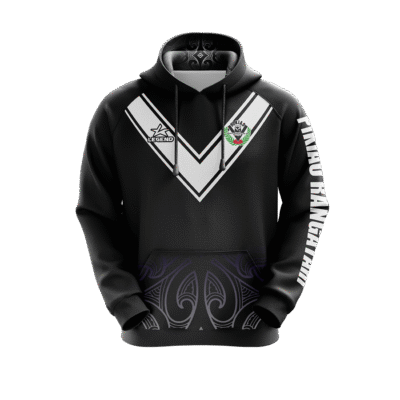 Pikiao Warriors Rugby League - USA7-035 - Youth Pullover Hoodie (Black)