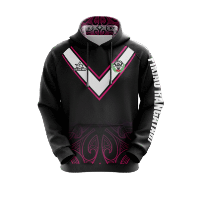 Pikiao Warriors Rugby League - USA7-035 - Youth Pullover Hoodie (Pink)