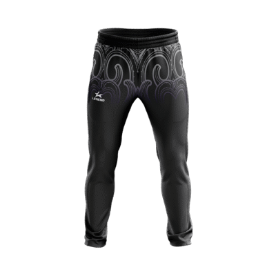 Pikiao Warriors Rugby League - MSIA-6X2 - Adult Full Zipped Track Pants (Black)