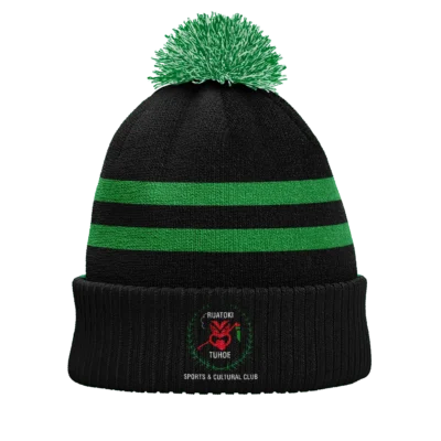 Ruatoki Sports & Cultural Club - Knitted Pompom Beanie