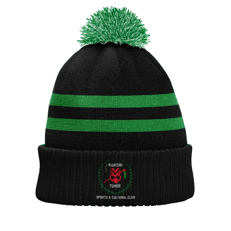 Ruatoki Sports & Cultural Club - Knitted Pompom Beanie